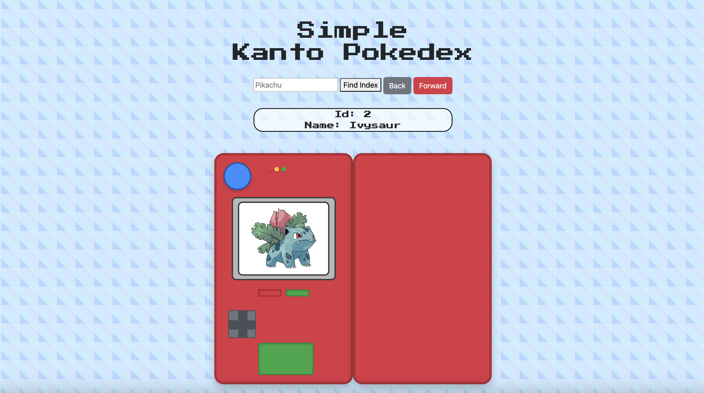 Simple Web Pokedex